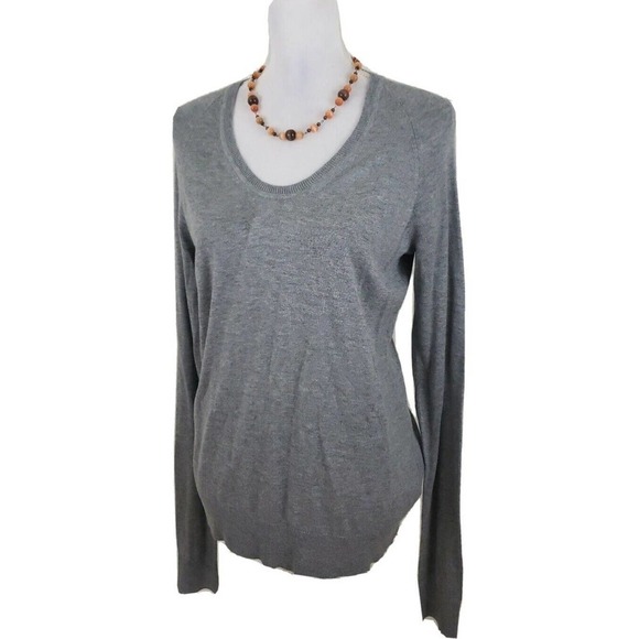 Calvin Klein Jeans ~Woman Size M~Gray Cotton Blend Pullover Sweater NWOT. - Picture 9 of 11